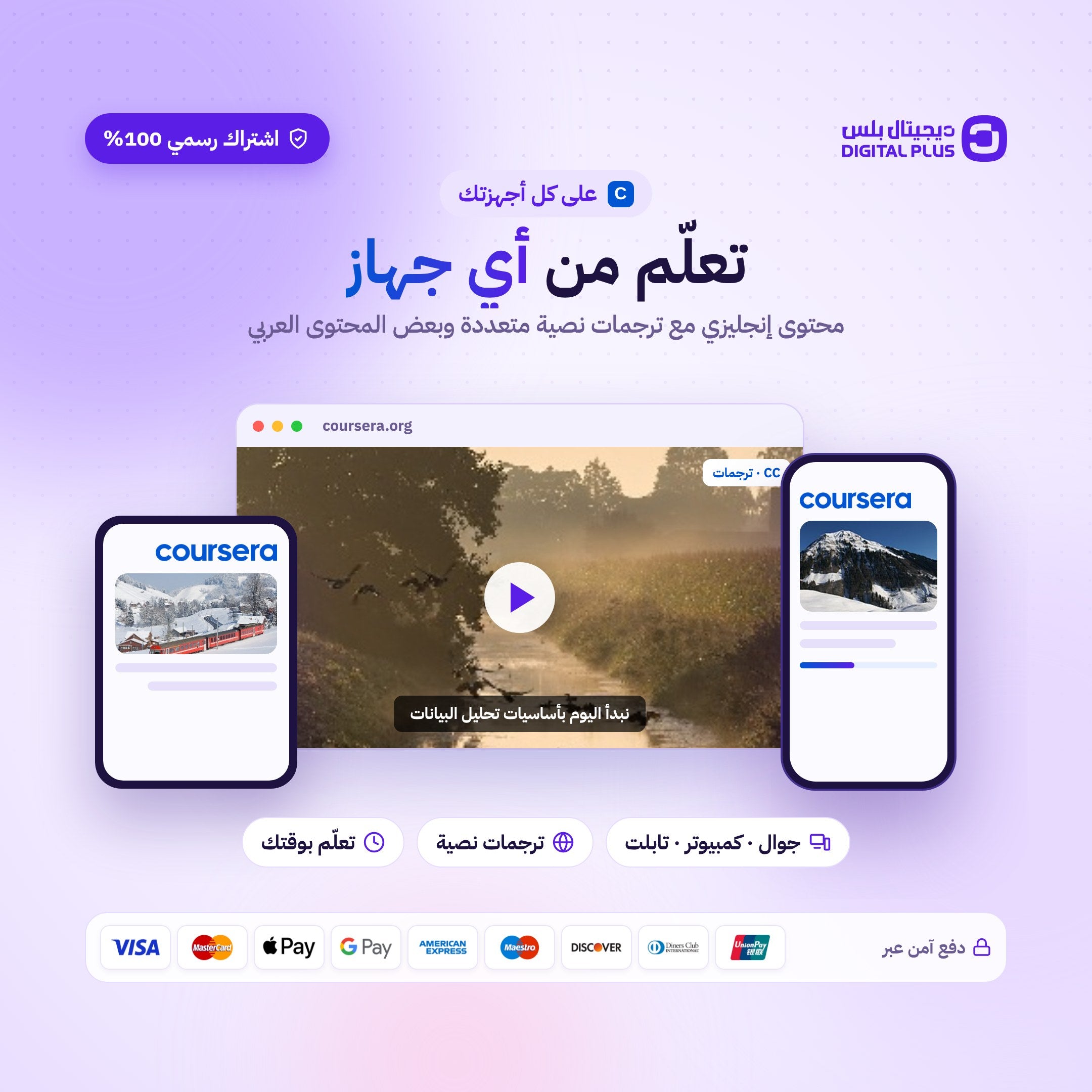 اشتراك كورسيرا بلس لمدة سنة - Coursera Plus