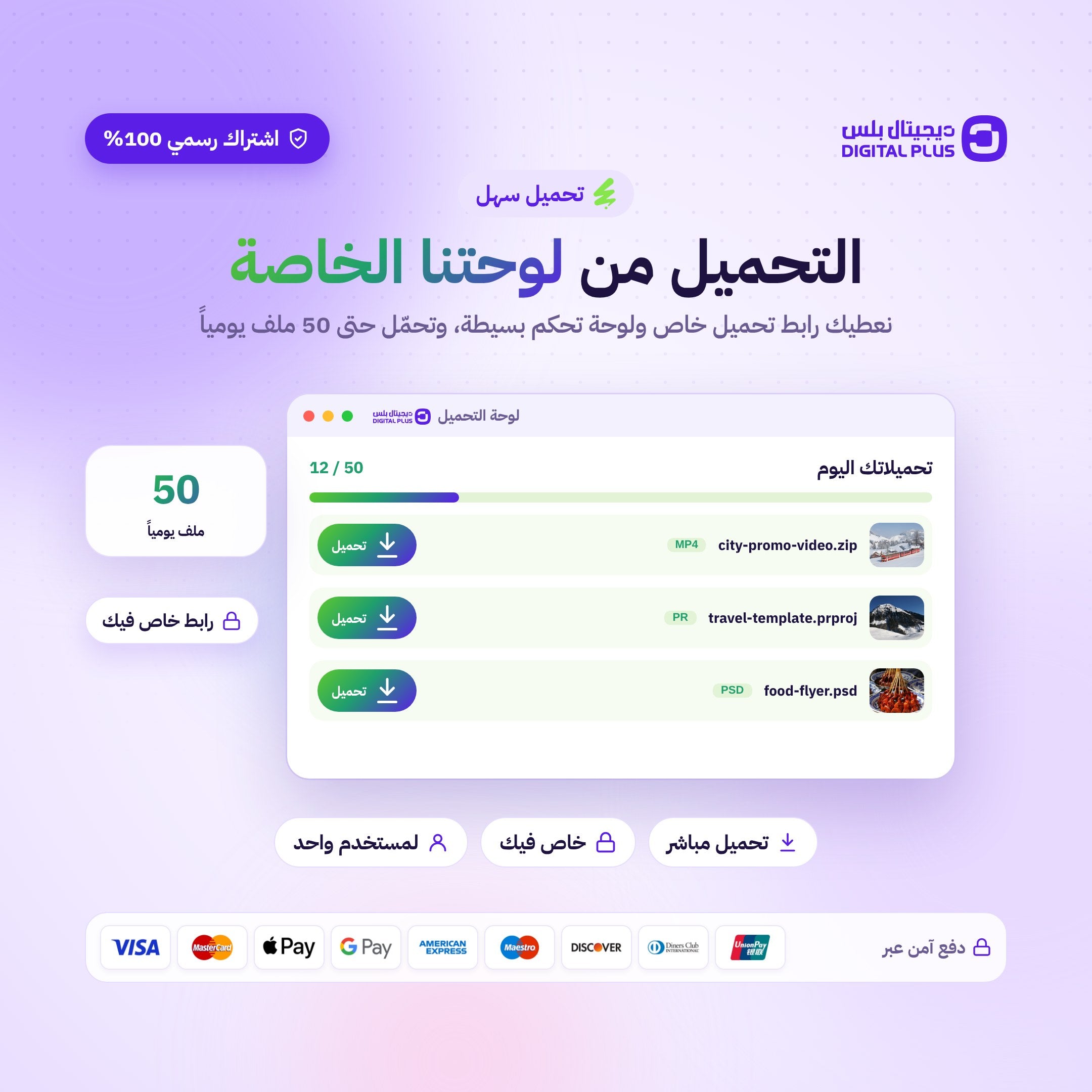 اشتراك انفاتو سنة كاملة - Envato Elements