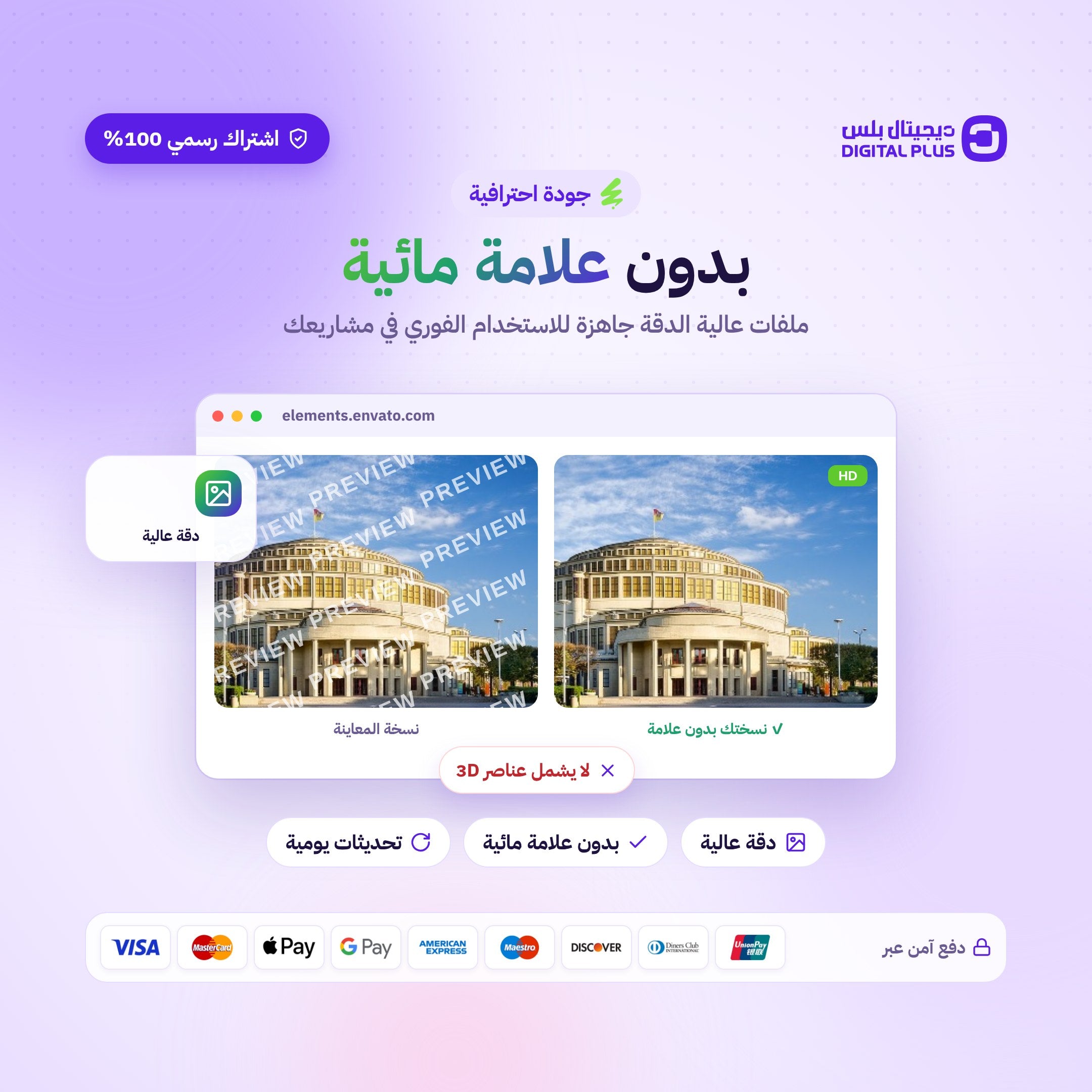 اشتراك انفاتو سنة كاملة - Envato Elements
