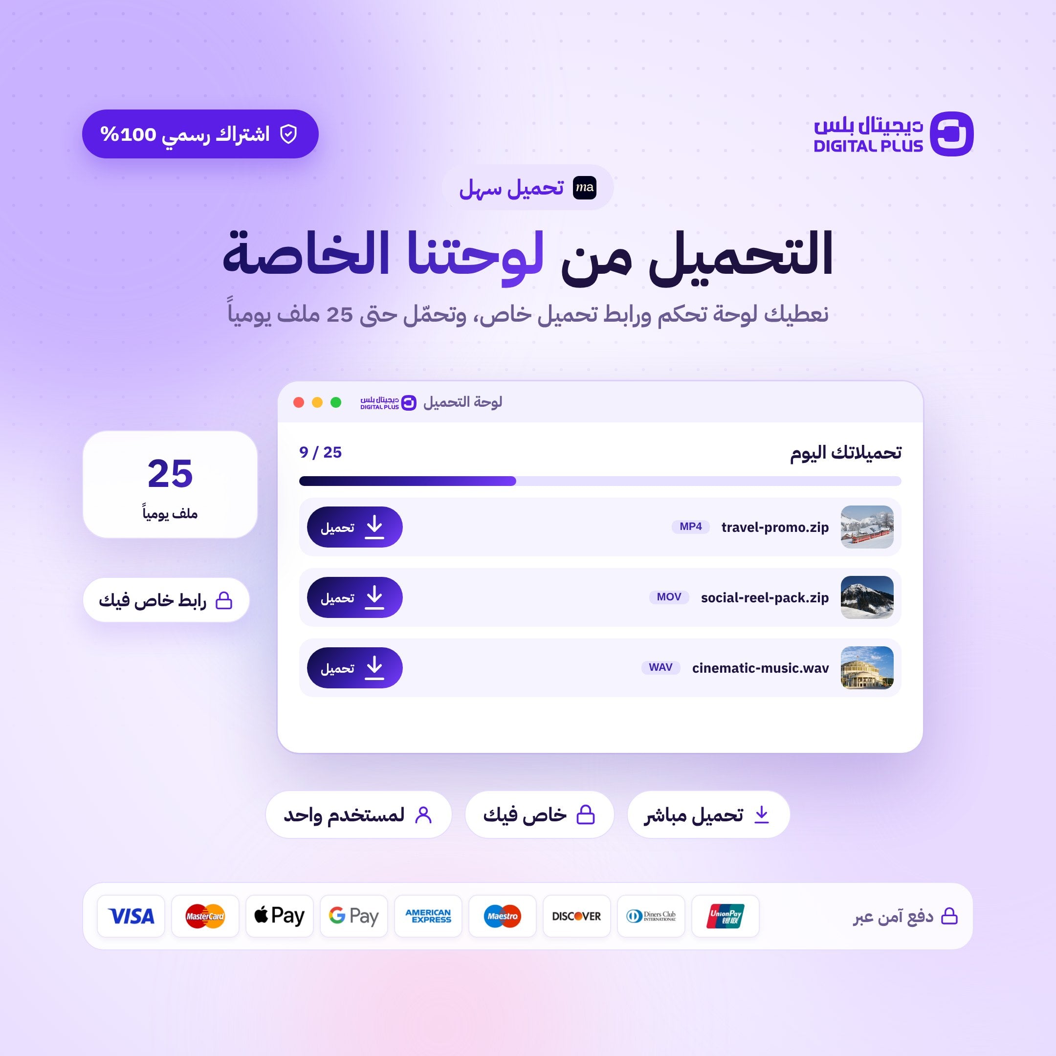 اشتراك لمدة 6 اشهر | Motion Array