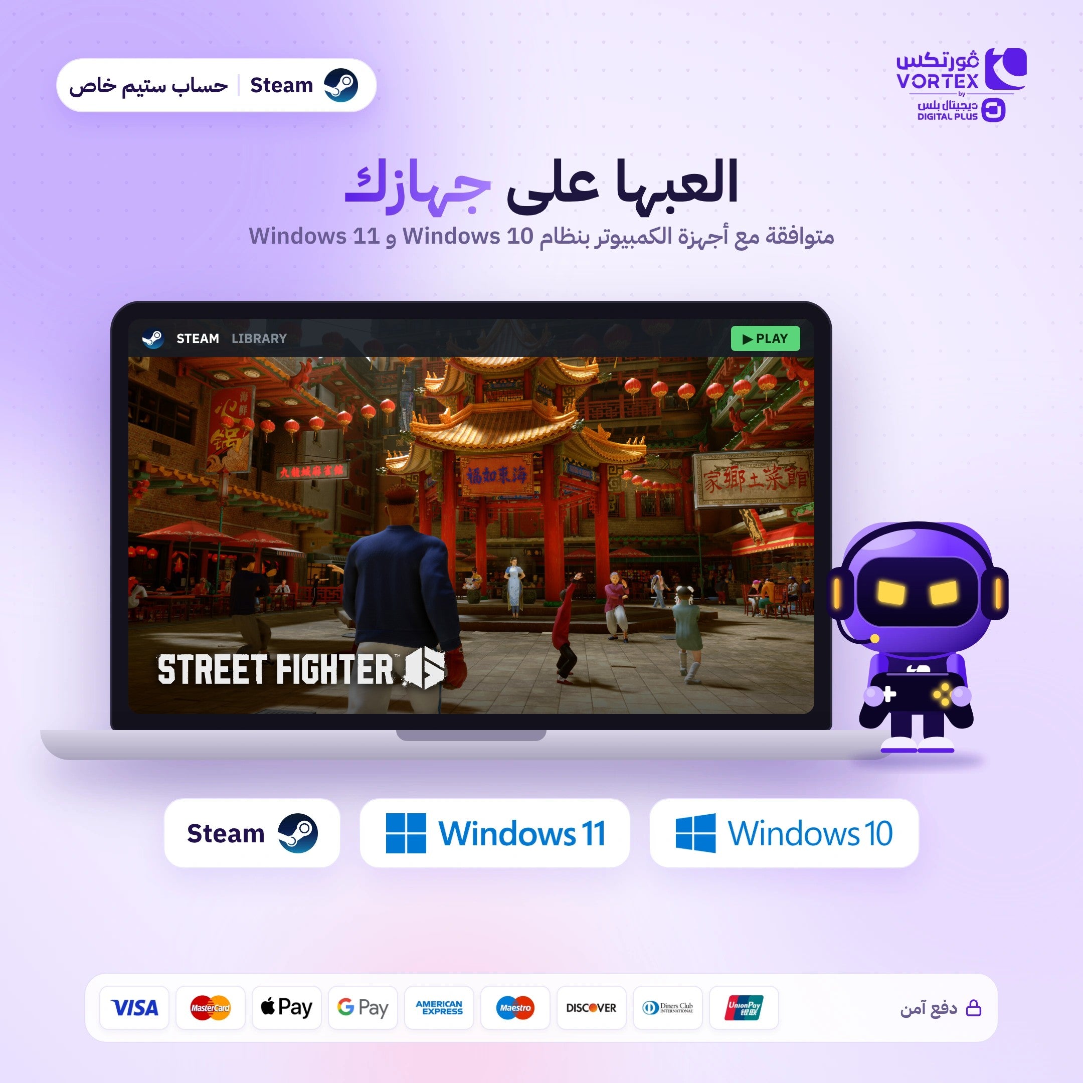Street Fighter 6 - حساب ستيم خاص - ديجيتال بلس